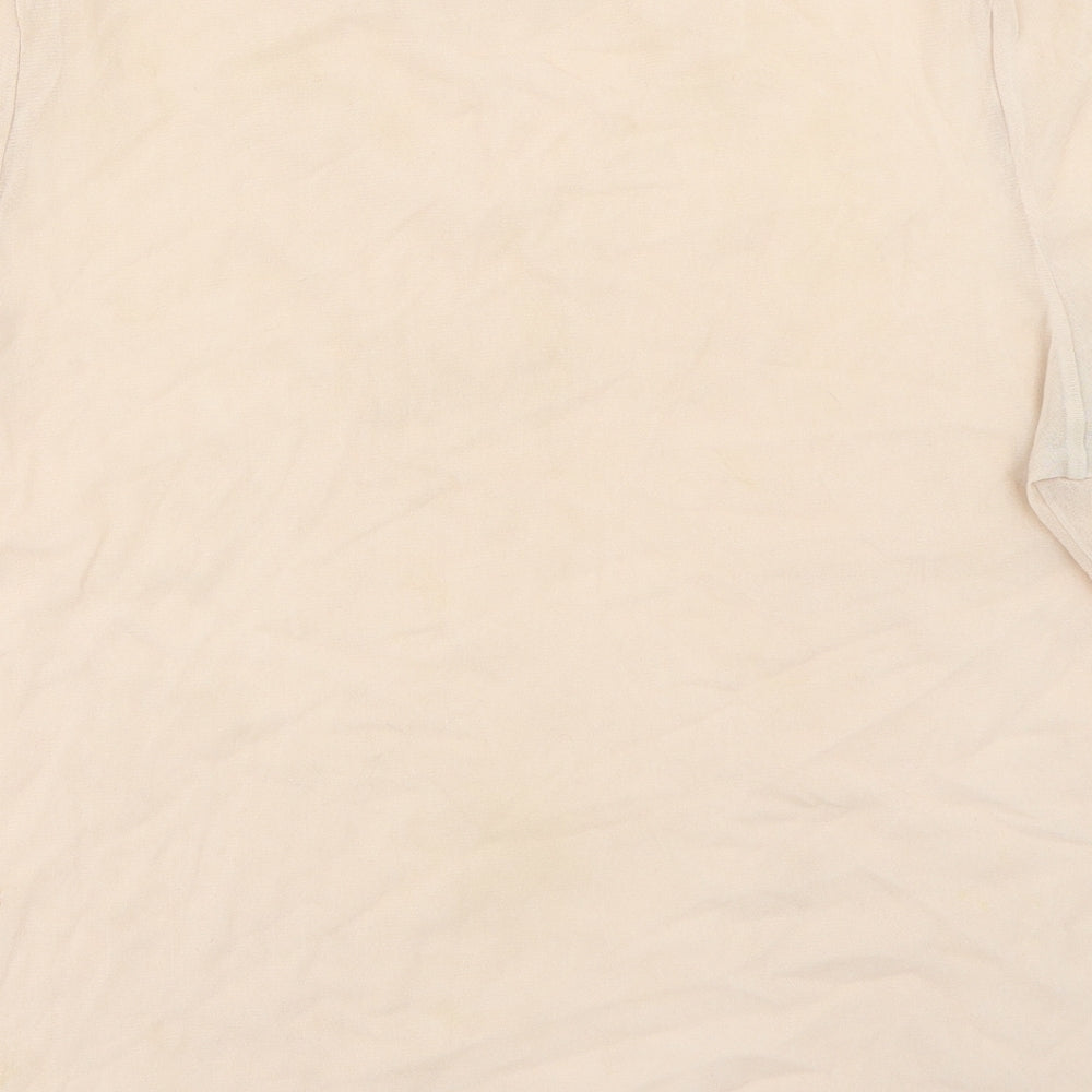 Misspap Womens Pink   Basic T-Shirt Size 10