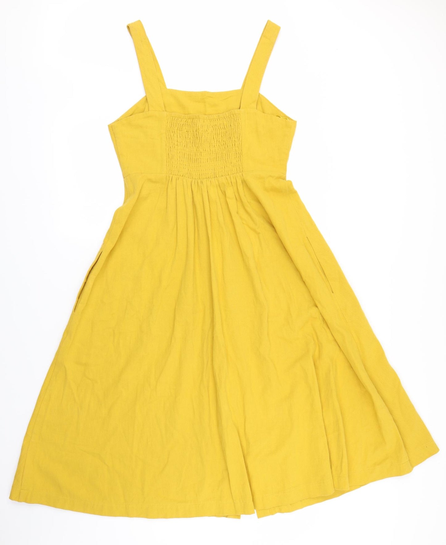 Louche Womens Yellow   Skater Dress  Size 10