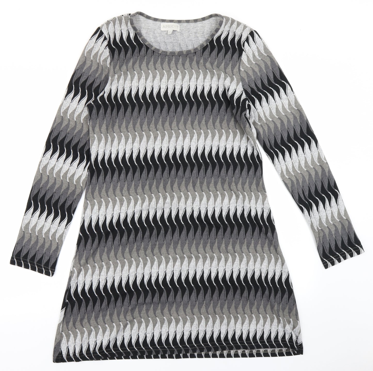 Apricot Womens Grey Geometric  A-Line  Size 14