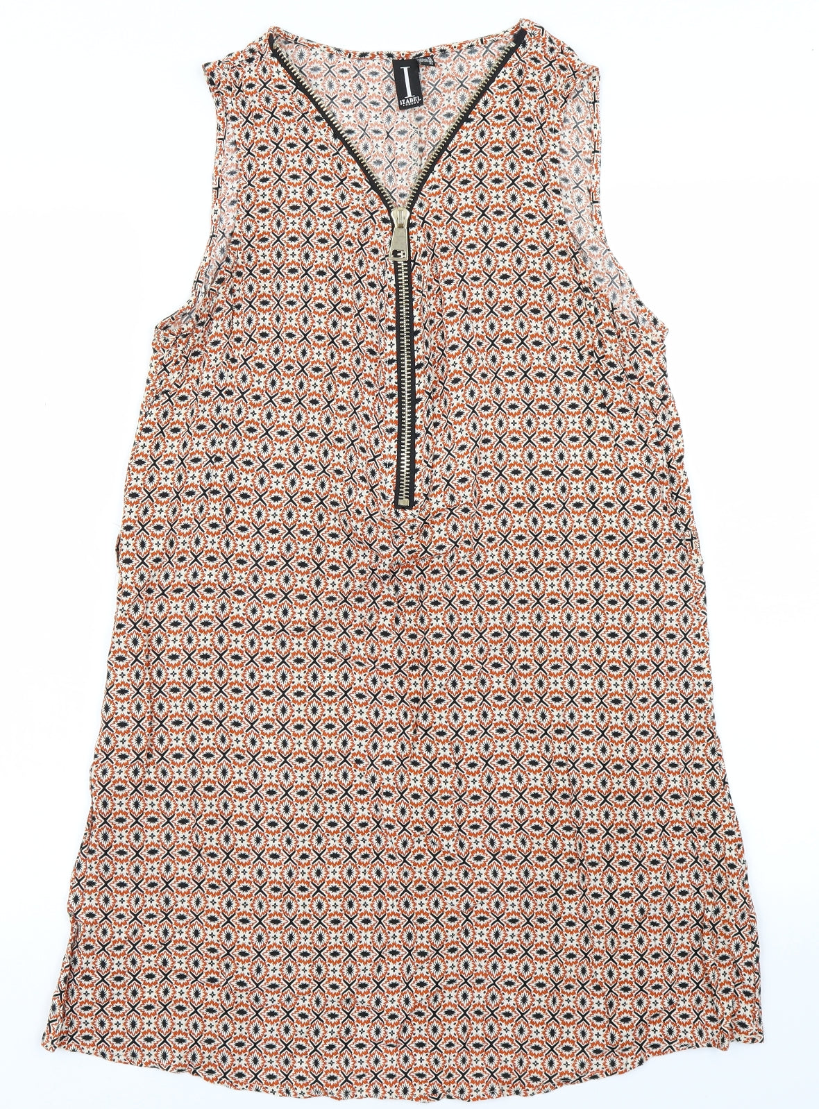 Izabel  Womens Orange Batik  A-Line  Size 14