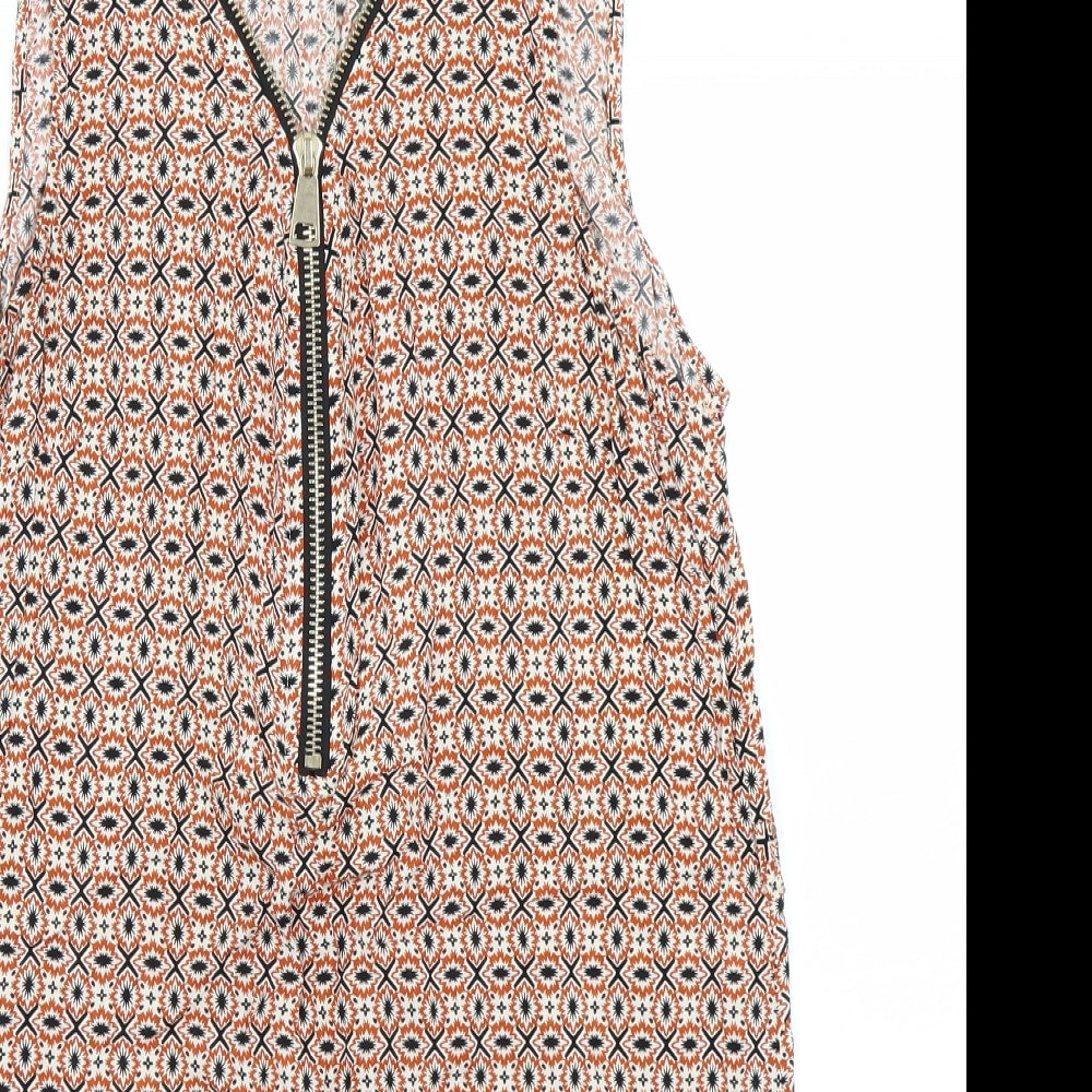 Izabel  Womens Orange Batik  A-Line  Size 14