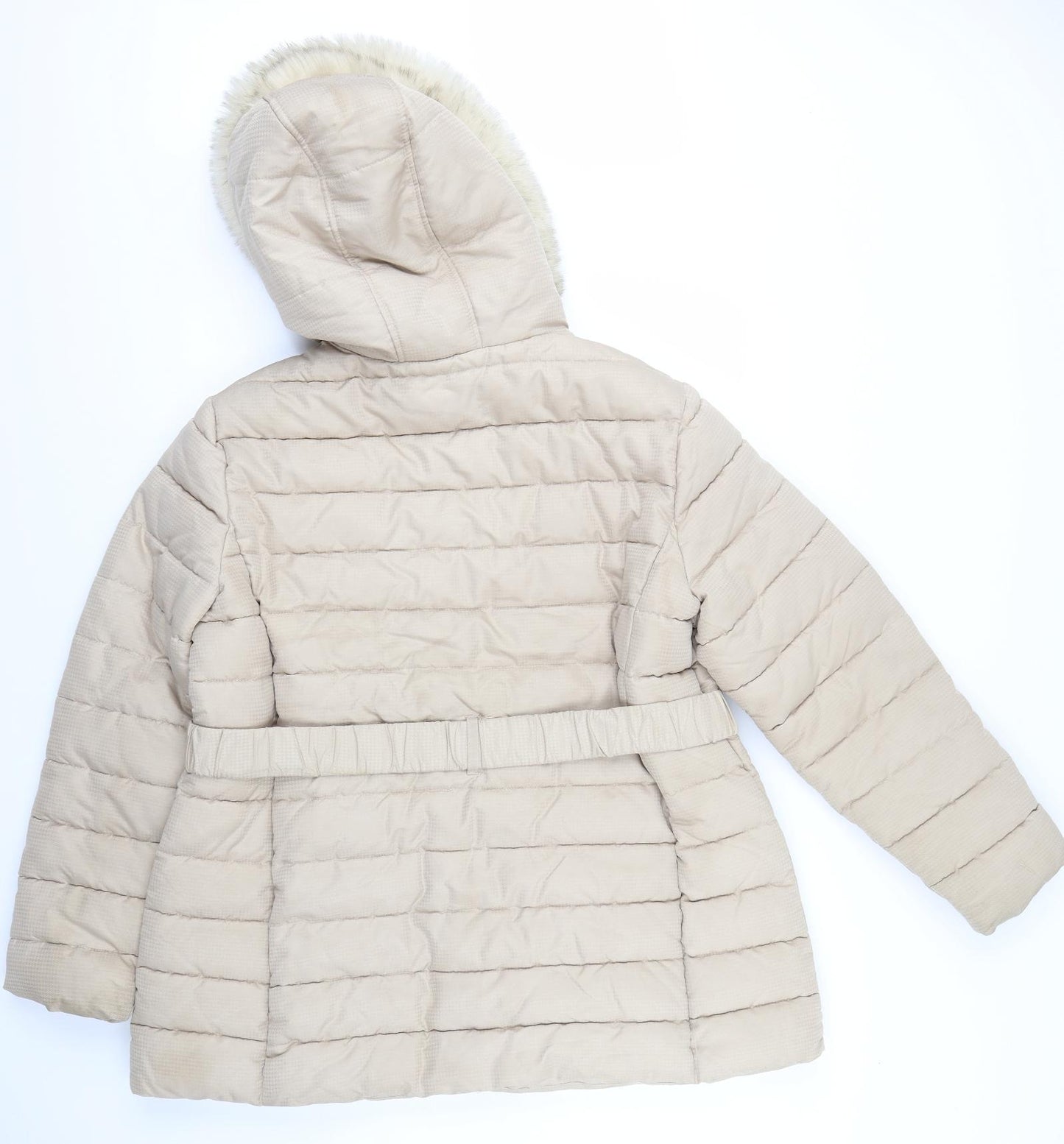 Dorothy Perkins Womens Beige   Parka Coat Size 18