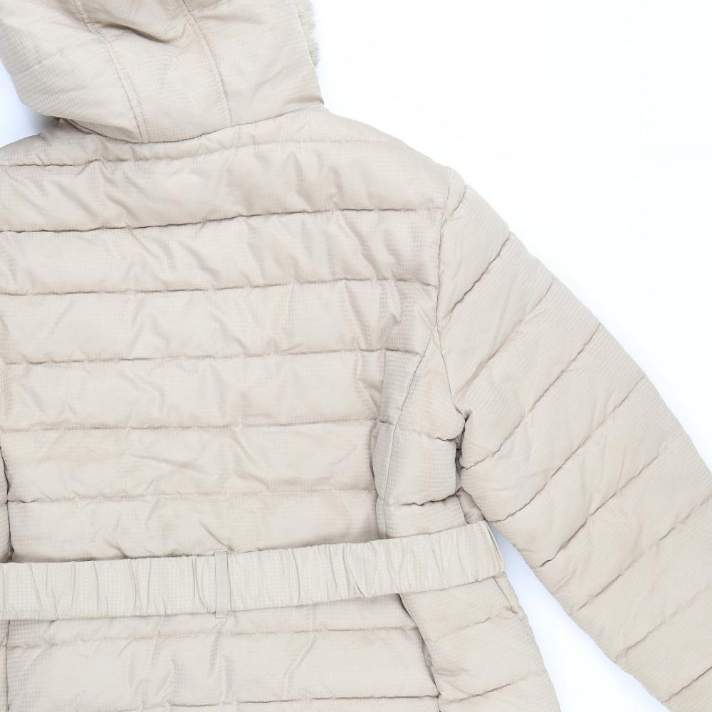 Dorothy Perkins Womens Beige   Parka Coat Size 18