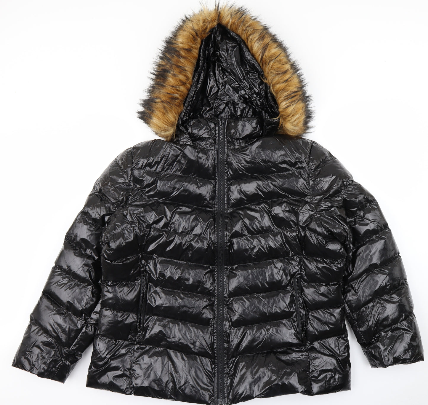 Lovedrobe Womens Black   Puffer Jacket Coat Size 20