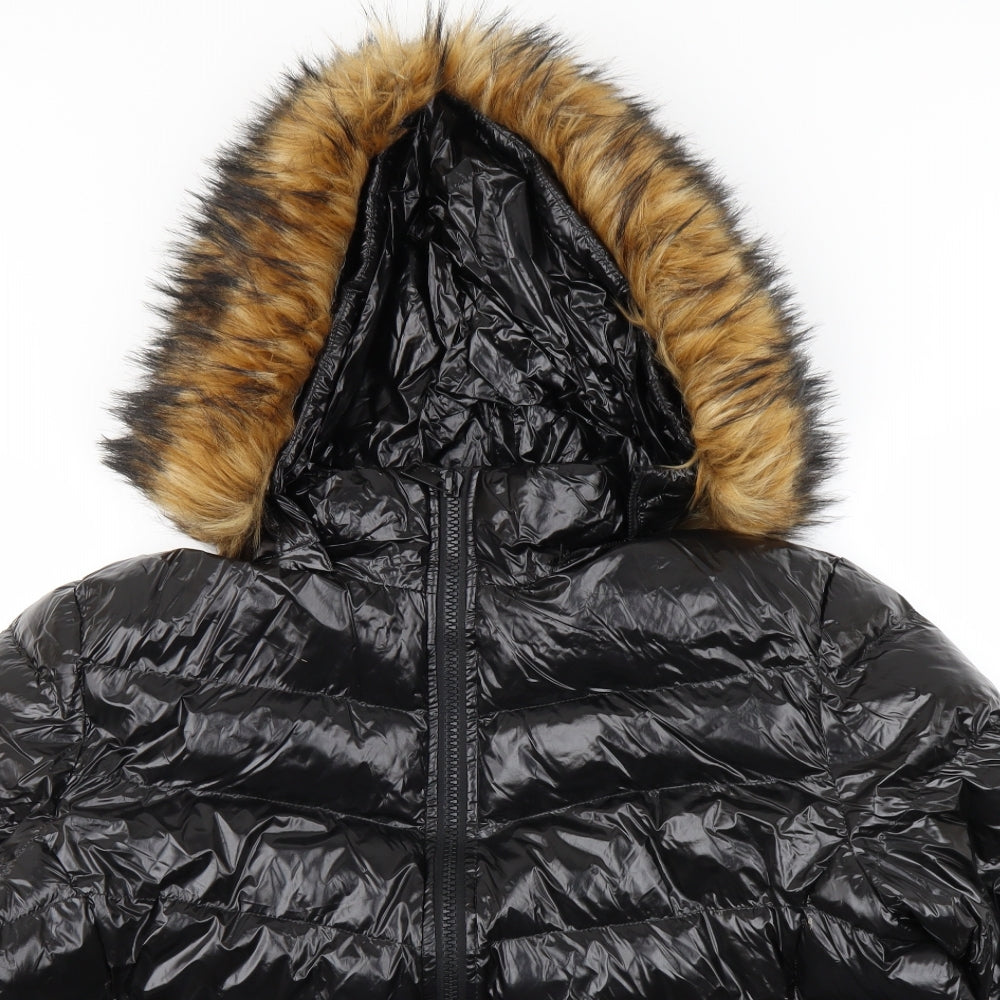 Lovedrobe Womens Black   Puffer Jacket Coat Size 20