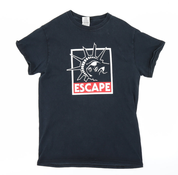 Gildan Mens Black T-Shirt Size S