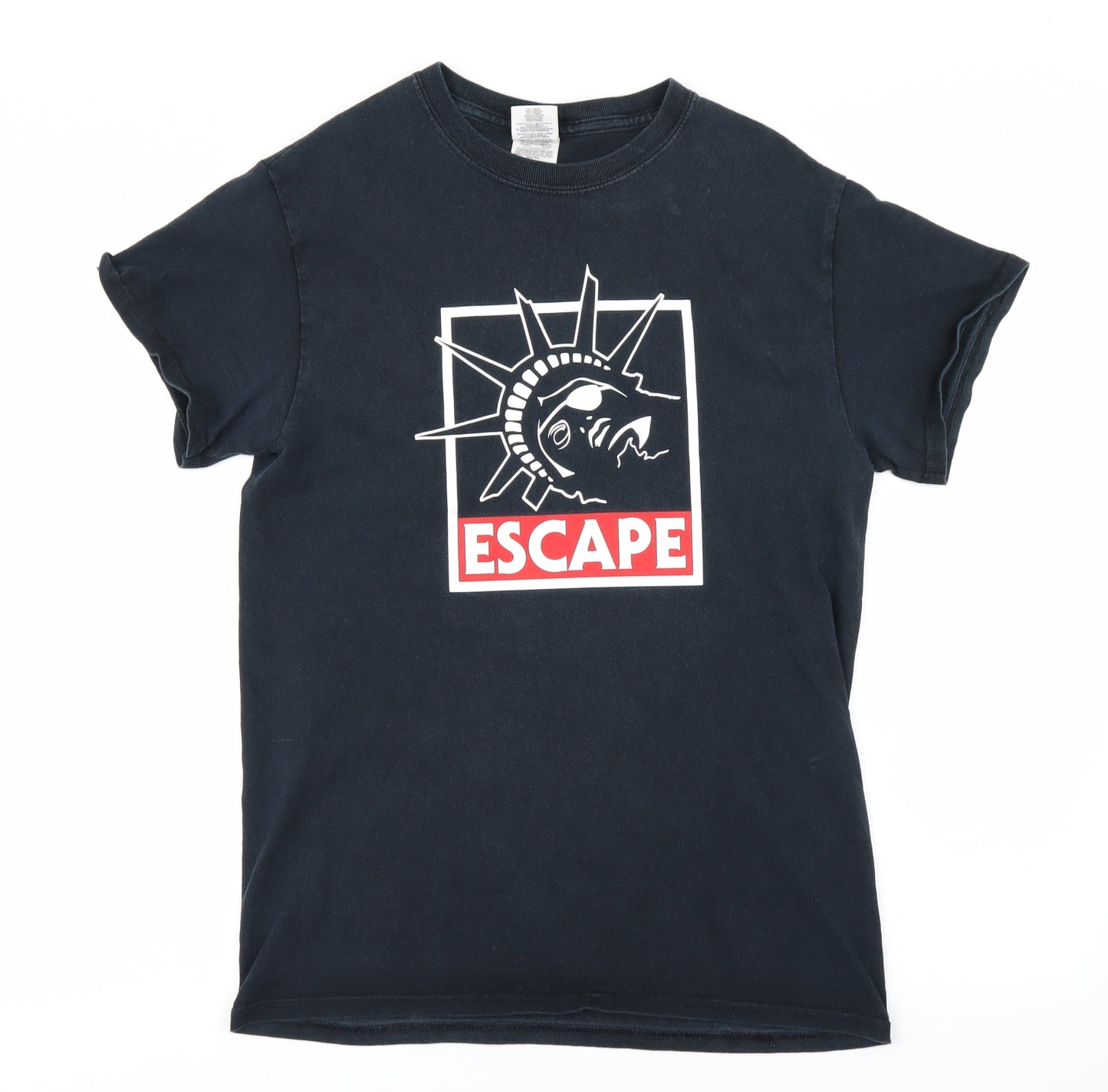 Gildan Mens Black    T-Shirt Size S