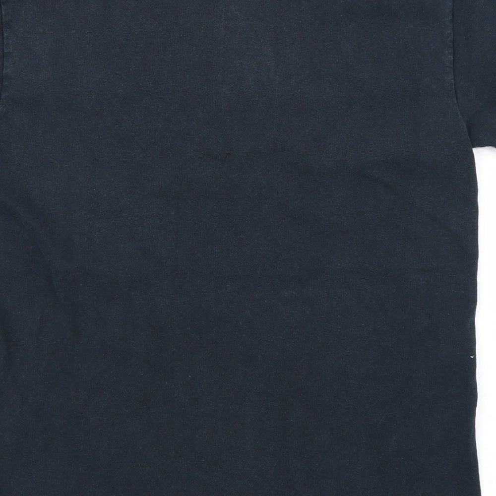 Gildan Mens Black    T-Shirt Size S