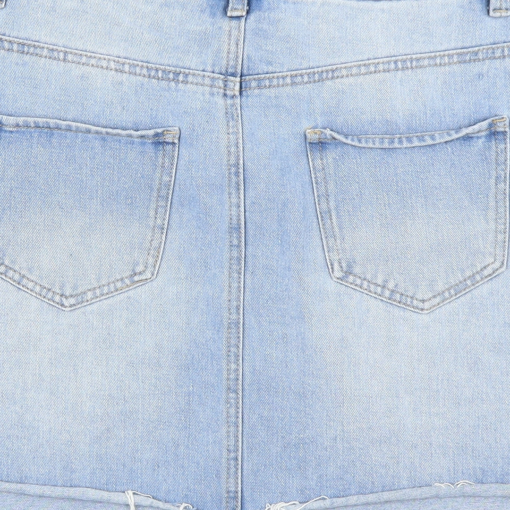 Denim Co Womens Blue  Denim A-Line Skirt Size 10