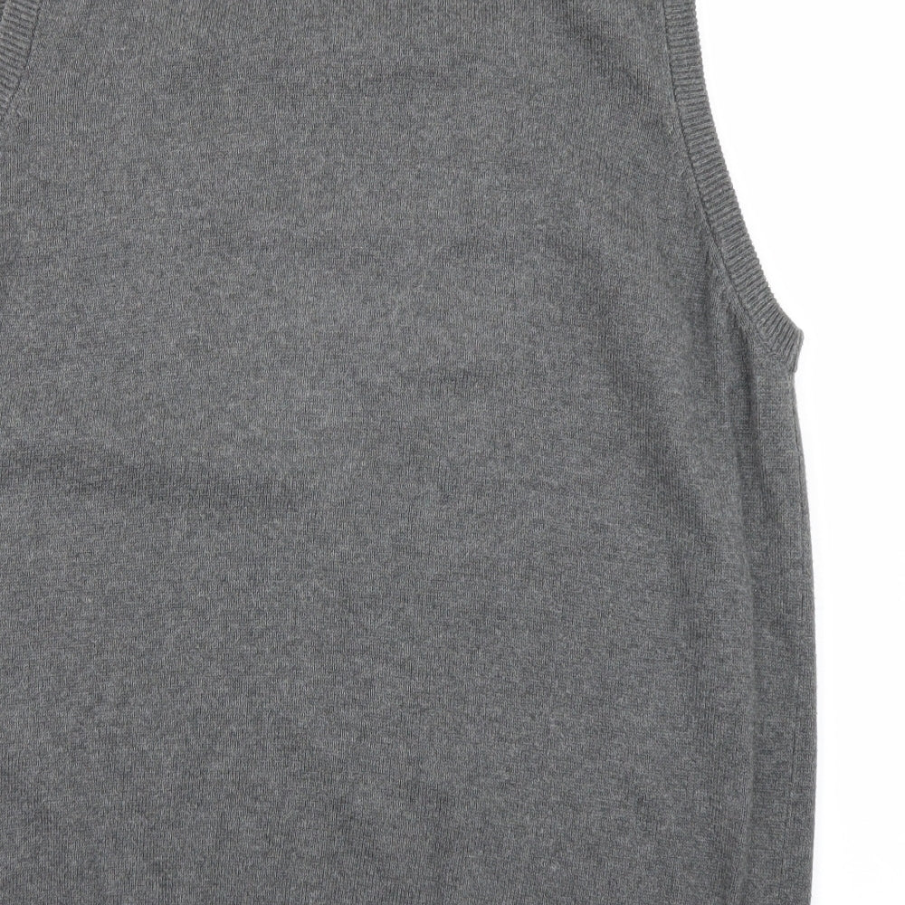 M&S Collection Mens Grey   Vest Jumper Size L