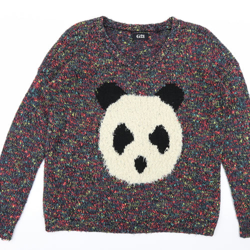 G21 Womens Blue   Pullover Jumper Size 14  - panda