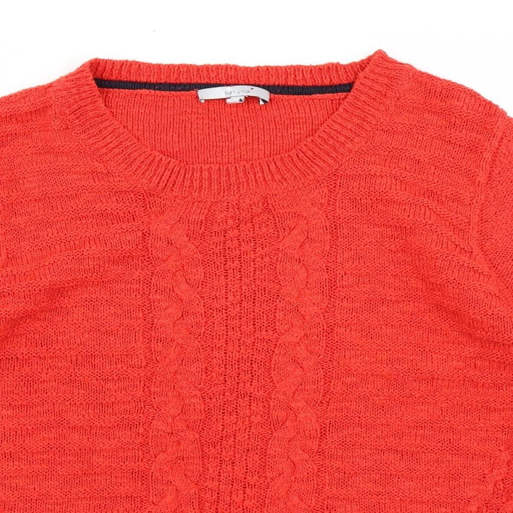 Per Una Womens Red  Knit Pullover Jumper Size 18