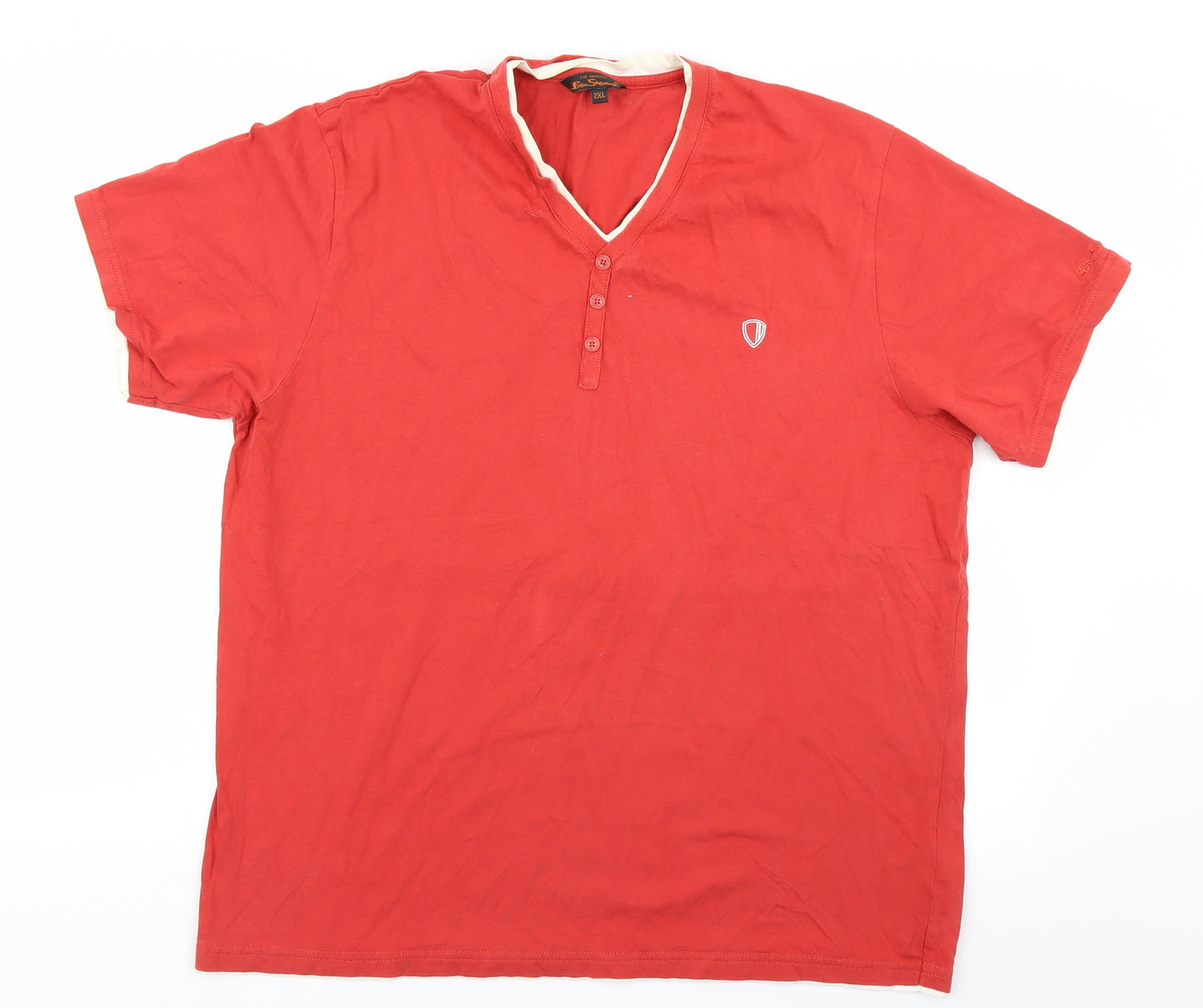 Ben Sherman Mens Red    T-Shirt Size 2XL