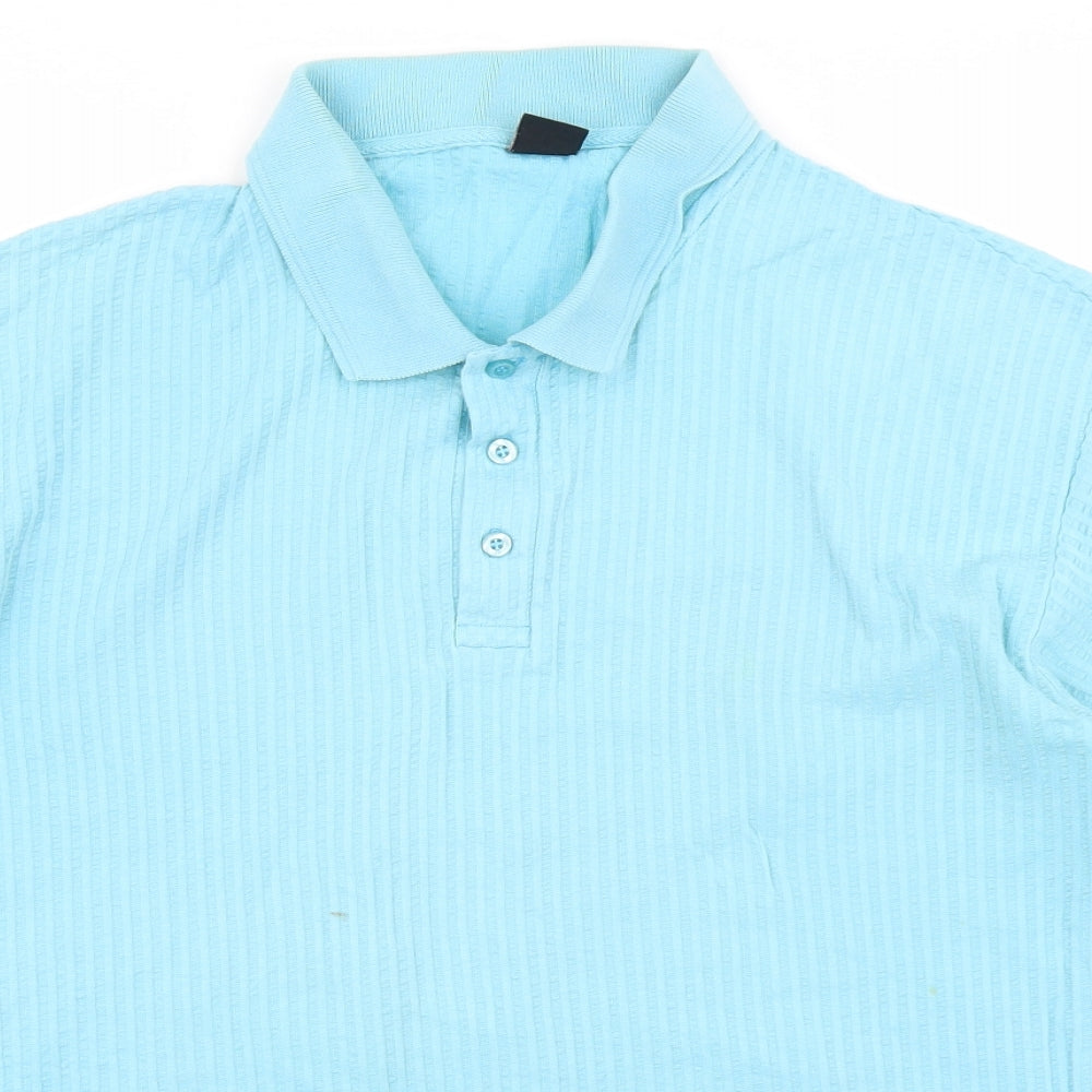 Cotton Traders Mens Blue    Polo Size XL