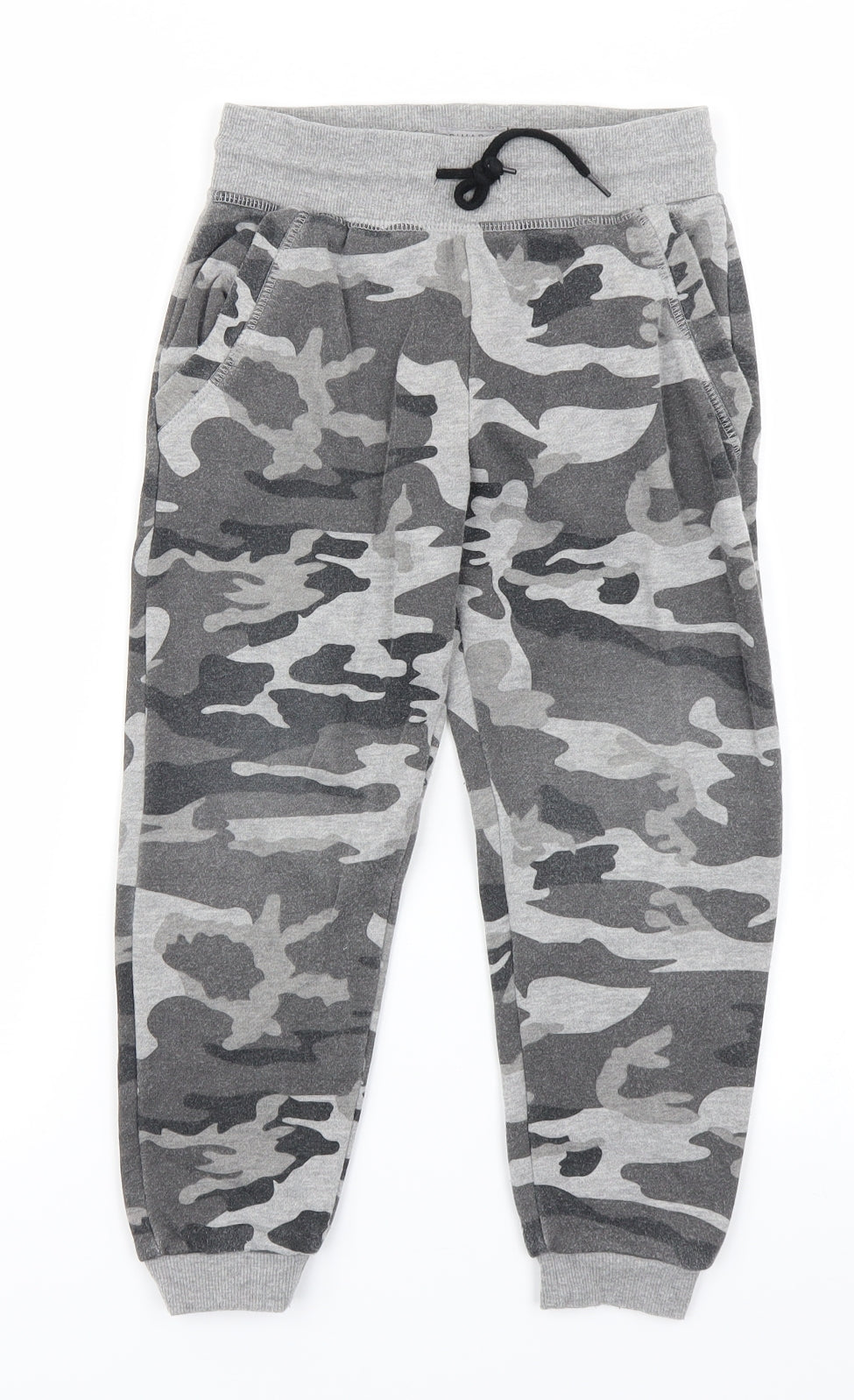 Primark Boys Grey Camouflage  Jogger Trousers Size 5-6 Years