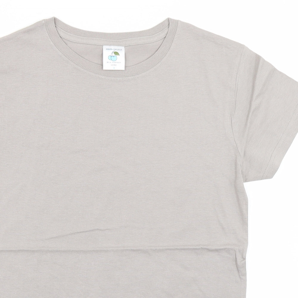 Blu Cherry  Mens Grey    T-Shirt Size M