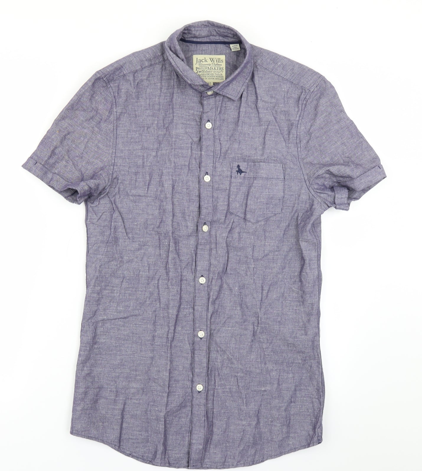 Jack Wills Mens Blue    Button-Up Size XS