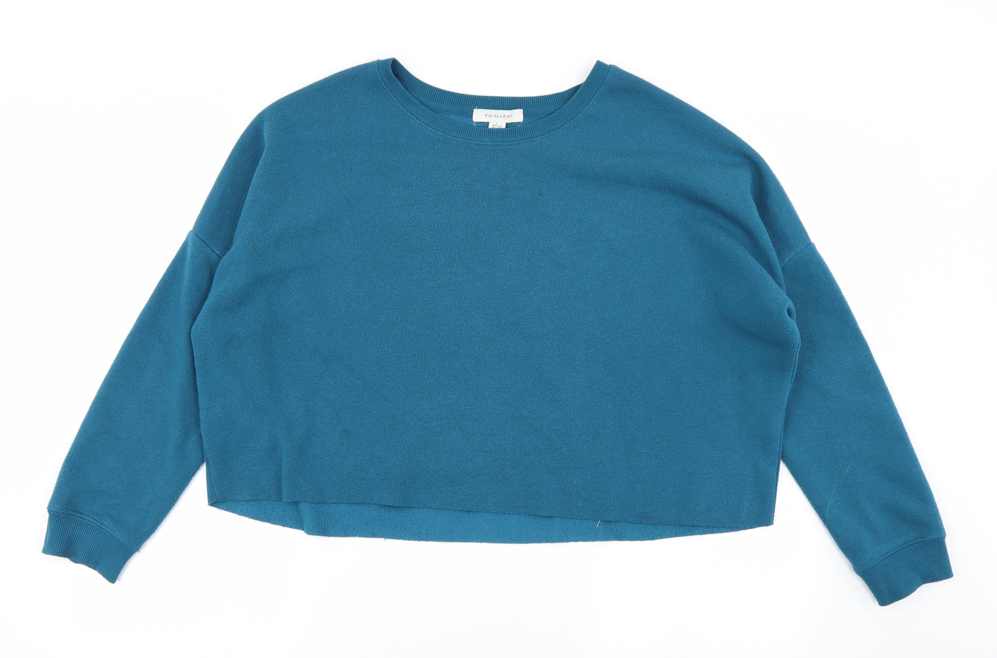Primark Womens Blue   Pullover Sweatshirt Size L  - Cropped