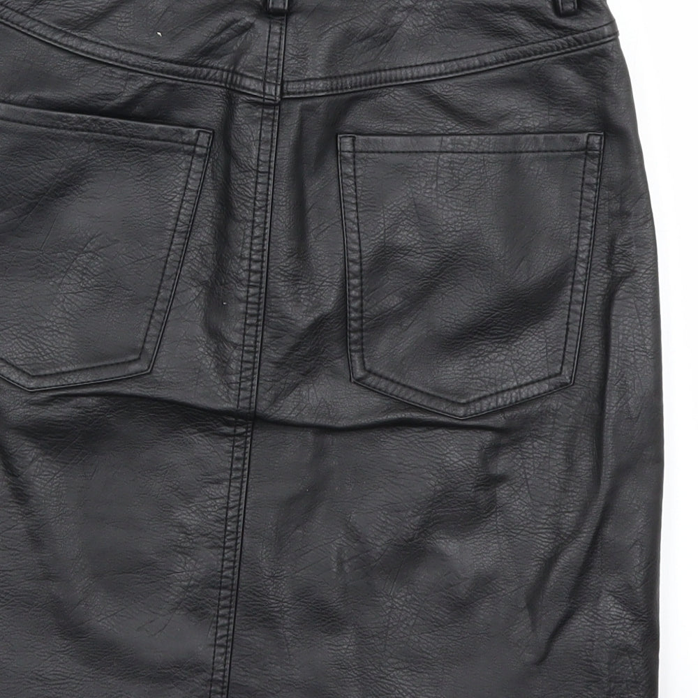 River Island Womens Black   A-Line Skirt Size 8