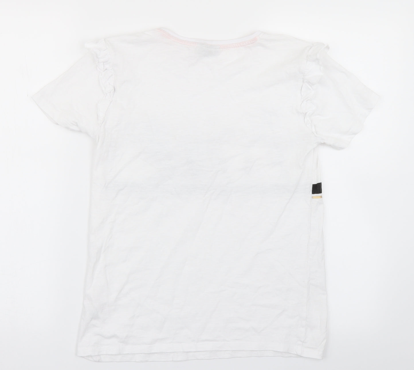 Matalan Girls White   Basic T-Shirt Size 13 Years