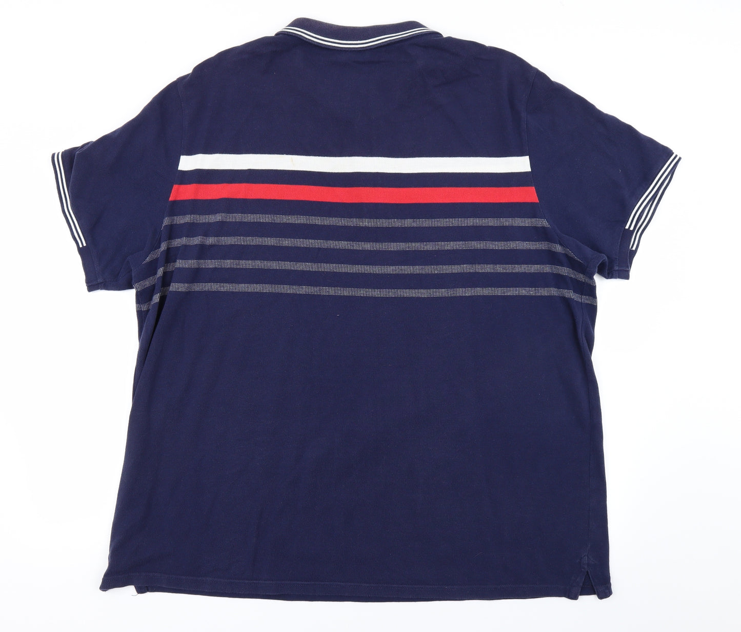 George Mens Blue Striped   Polo Size 3XL