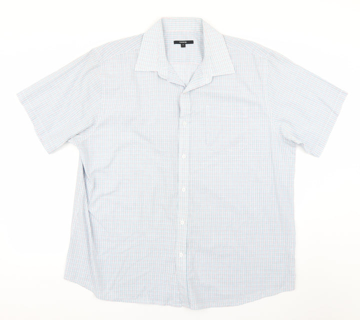 George Womens Blue Check  Basic Button-Up Size 18
