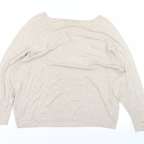 Zara Womens Brown   Pullover Jumper Size M