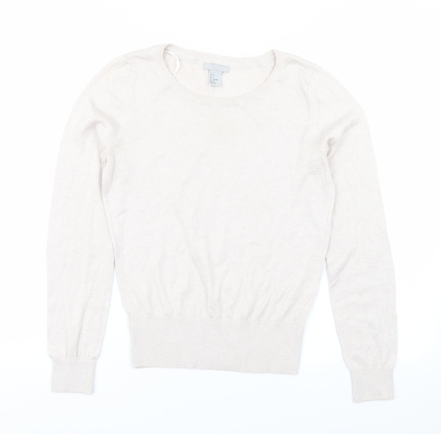 H&M Womens Pink  Knit Pullover Jumper Size S