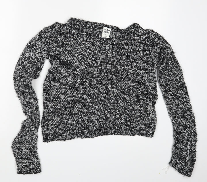 Vera Moda Womens Grey   Pullover Jumper Size XS