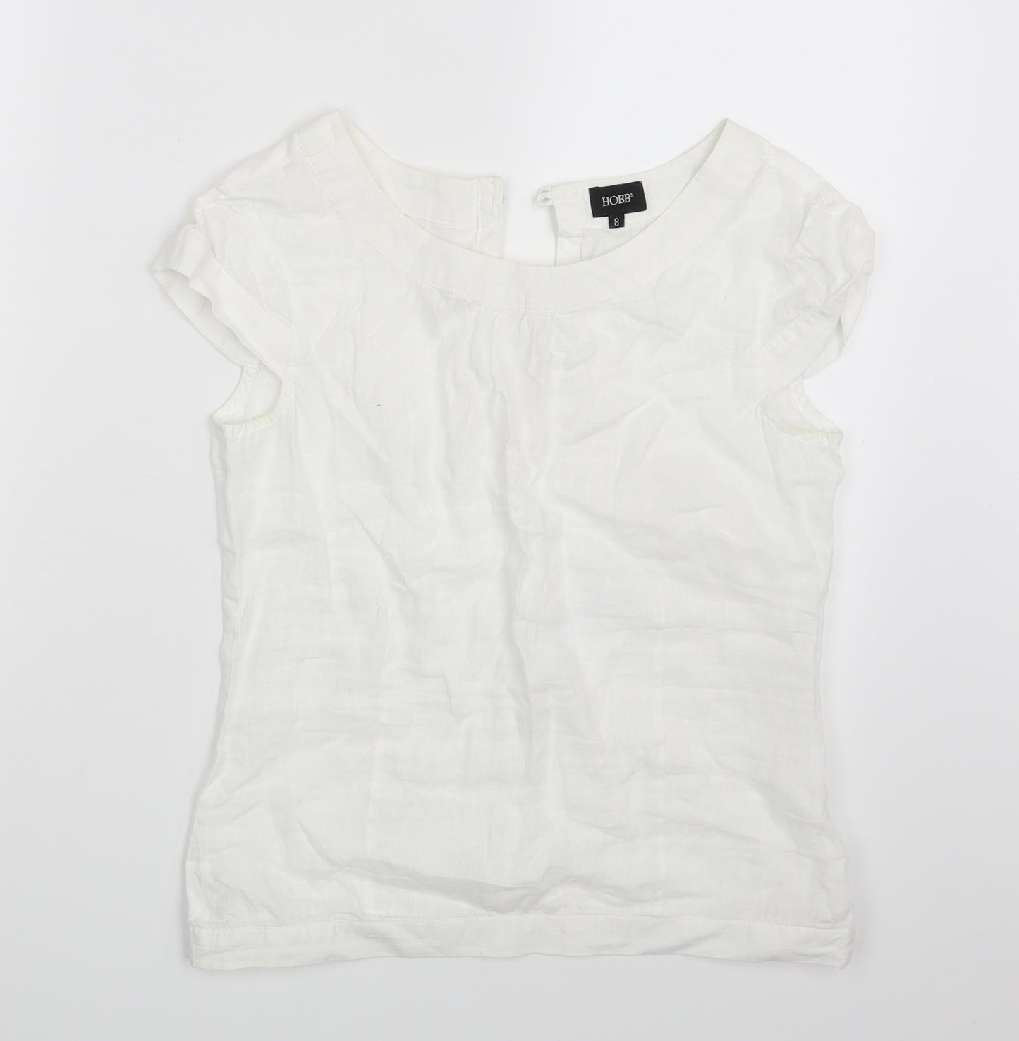 Hobbs Womens White   Basic Blouse Size 8