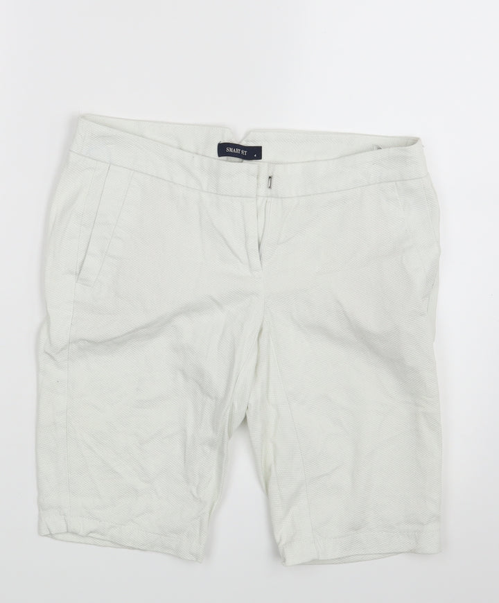 Smart Set  Womens Ivory   Chino Shorts Size 4