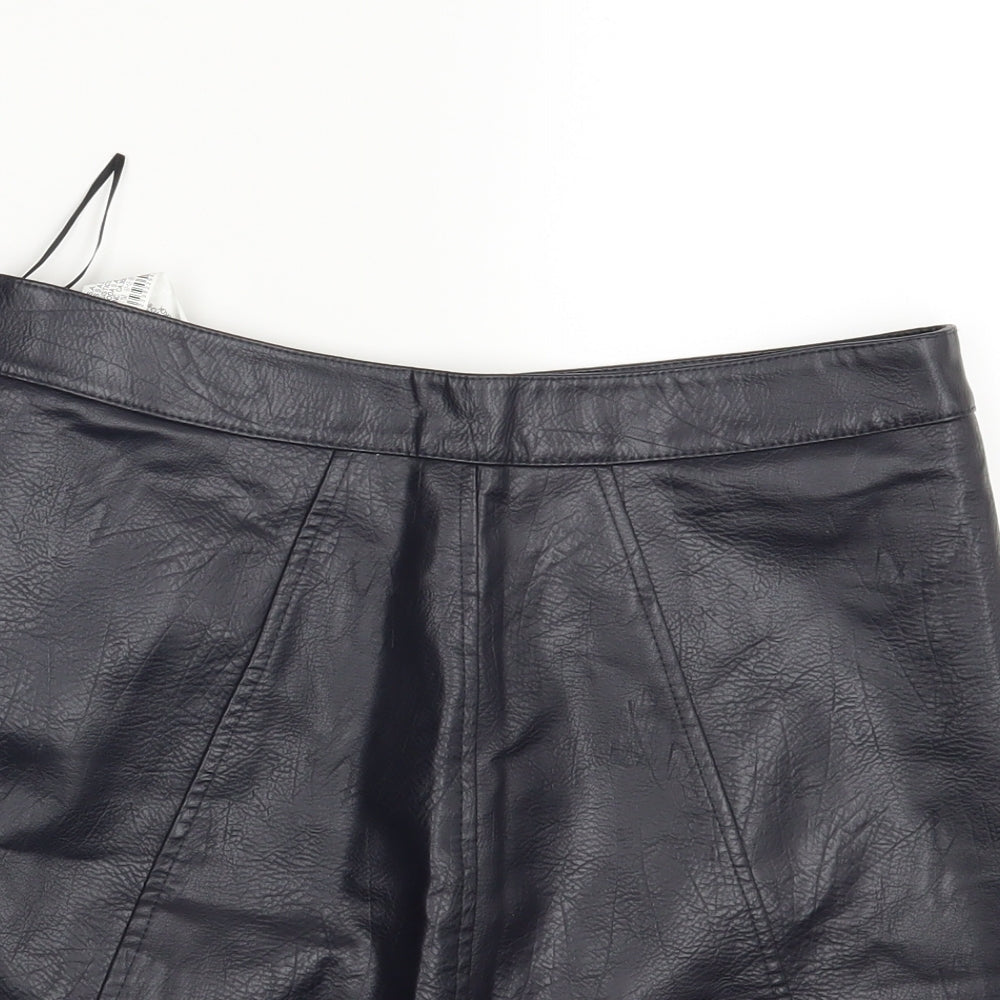 Zara Womens Black   A-Line Skirt One Size