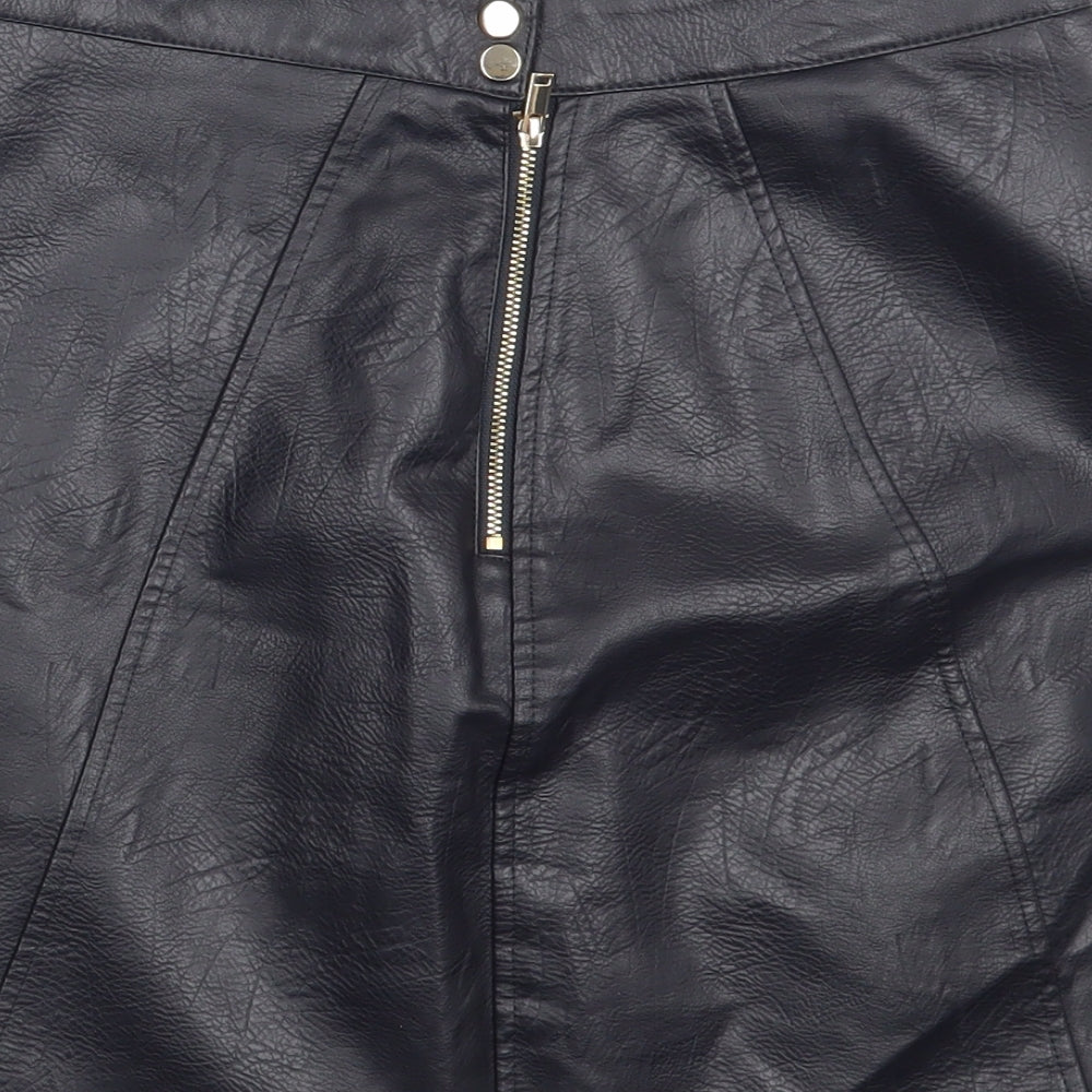 Zara Womens Black   A-Line Skirt One Size