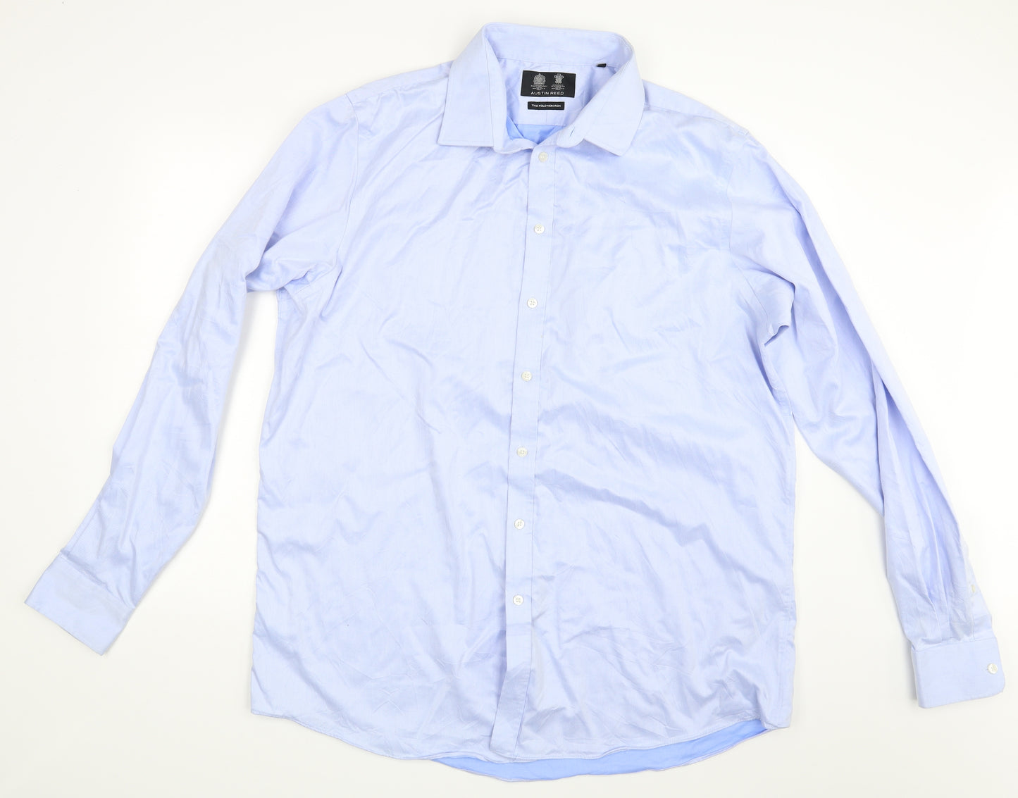 Austin Reed Mens Blue    Button-Up Size 18
