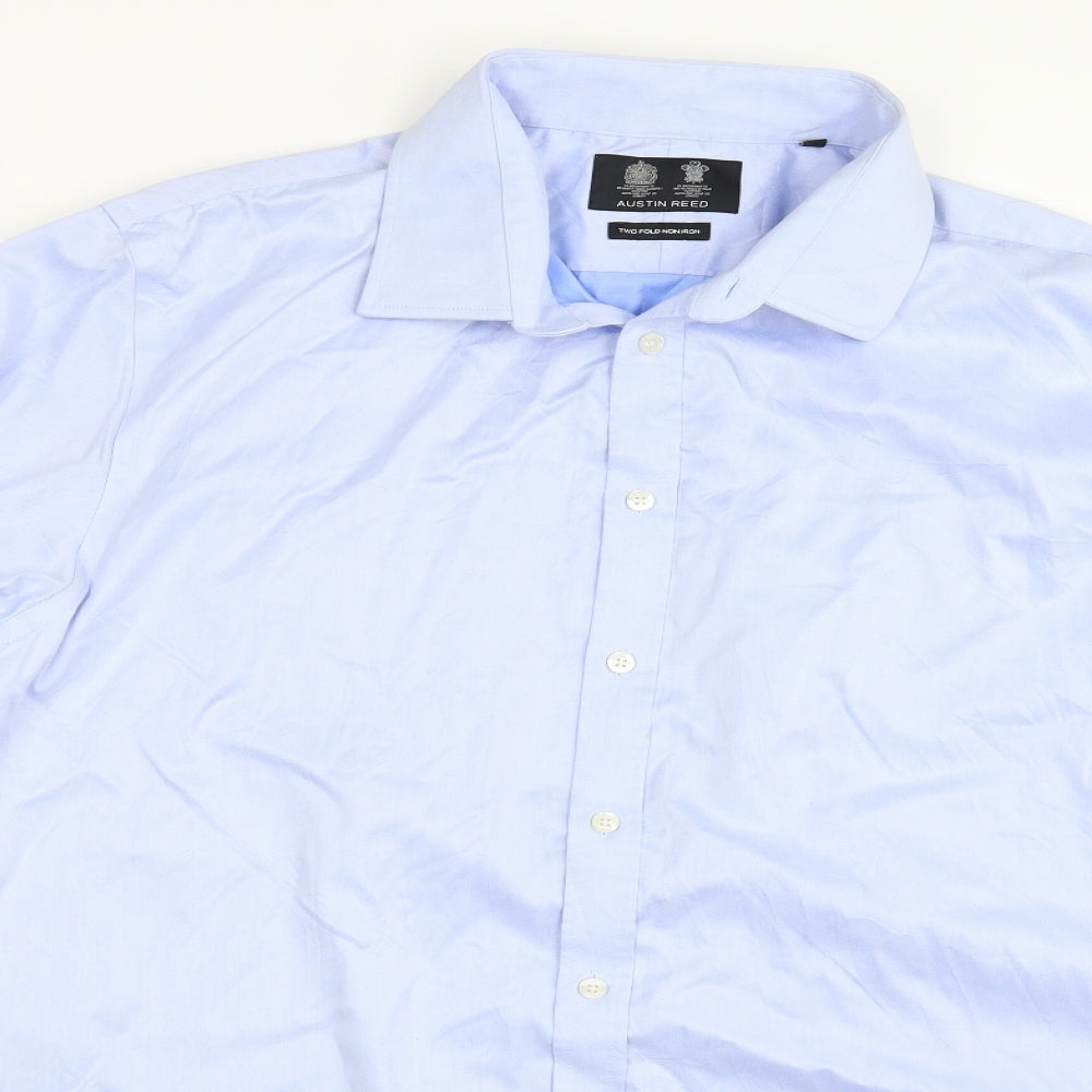 Austin Reed Mens Blue    Button-Up Size 18