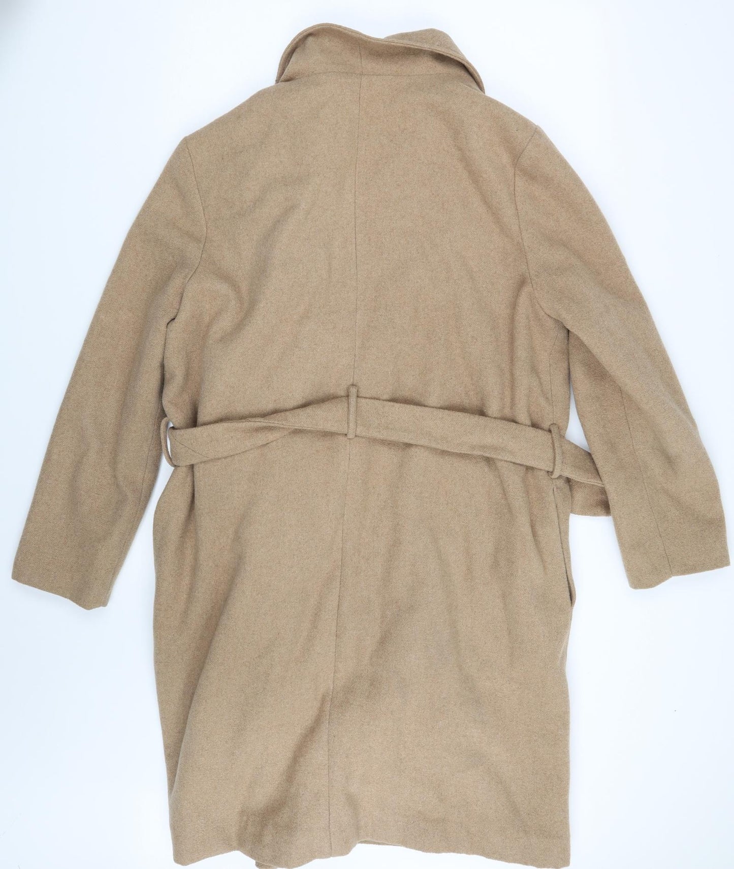 TU Womens Beige   Overcoat Coat Size 20