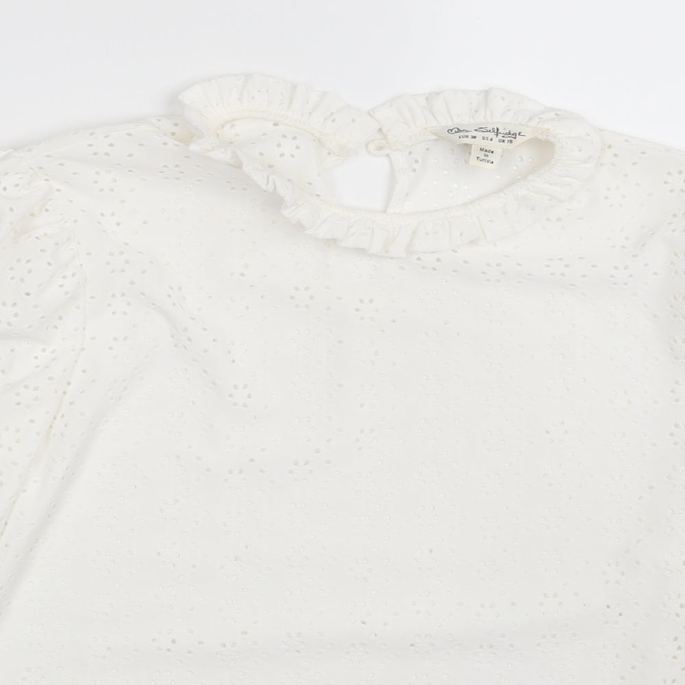Miss Selfridge Womens White   Basic Blouse Size 10