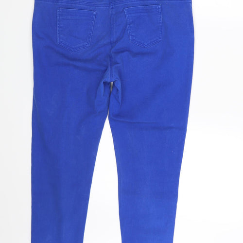 George Womens Blue  Denim Skinny Jeans Size 16 L23 in