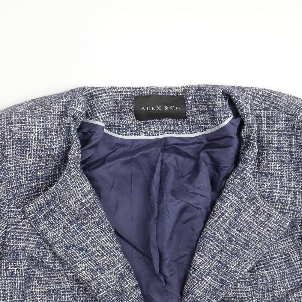 Alex & Co. Womens Blue   Jacket Blazer Size 18