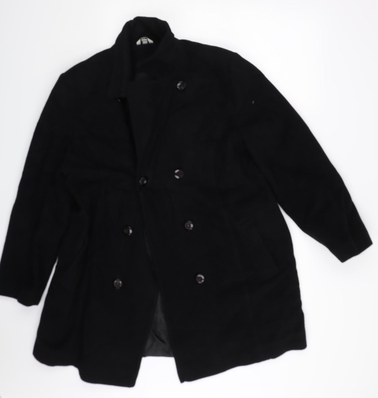 Klass Womens Black   Overcoat Coat Size 16