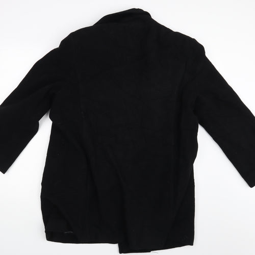 Klass Womens Black   Overcoat Coat Size 16