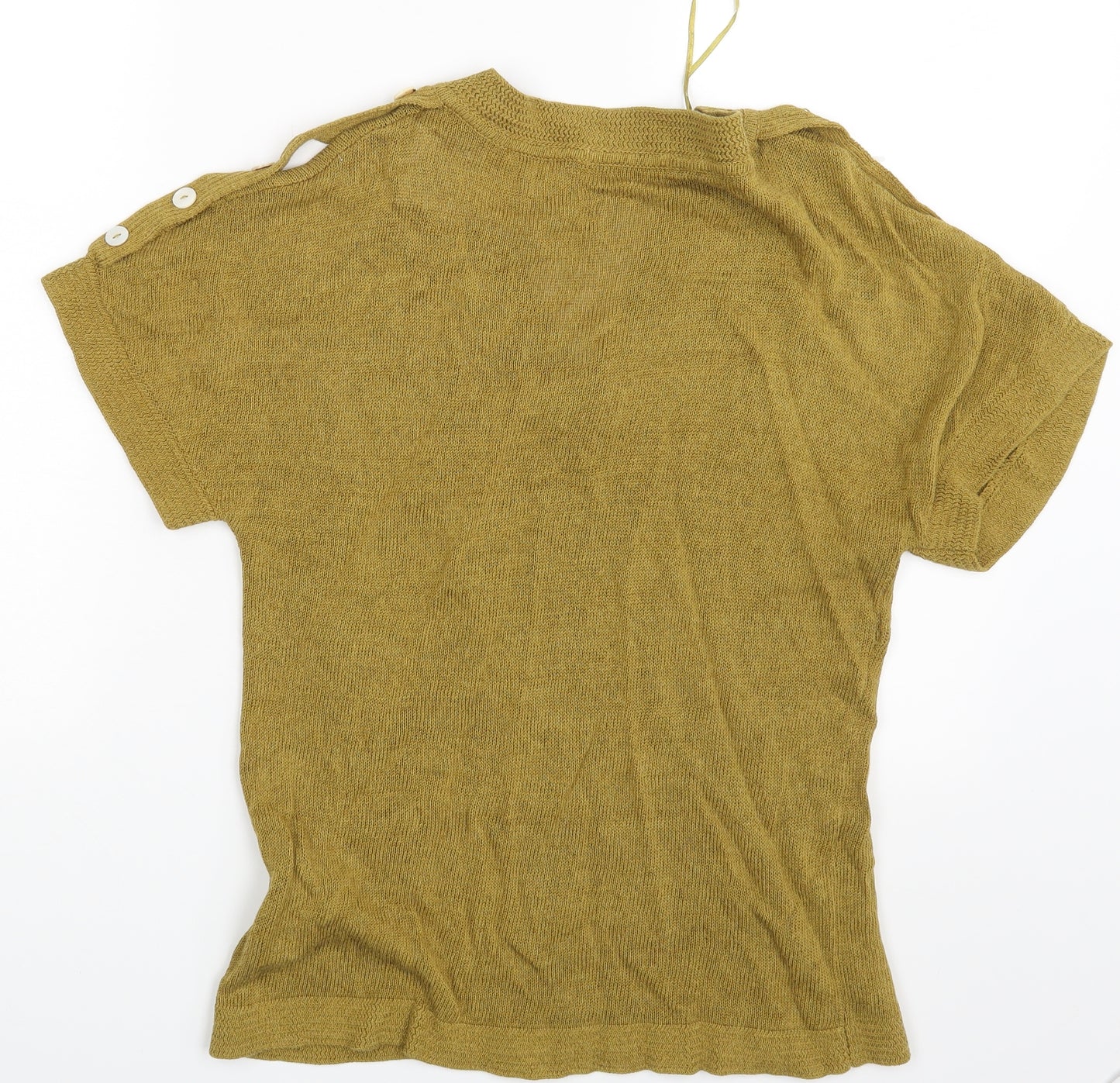 Klass Womens Yellow   Basic T-Shirt Size L