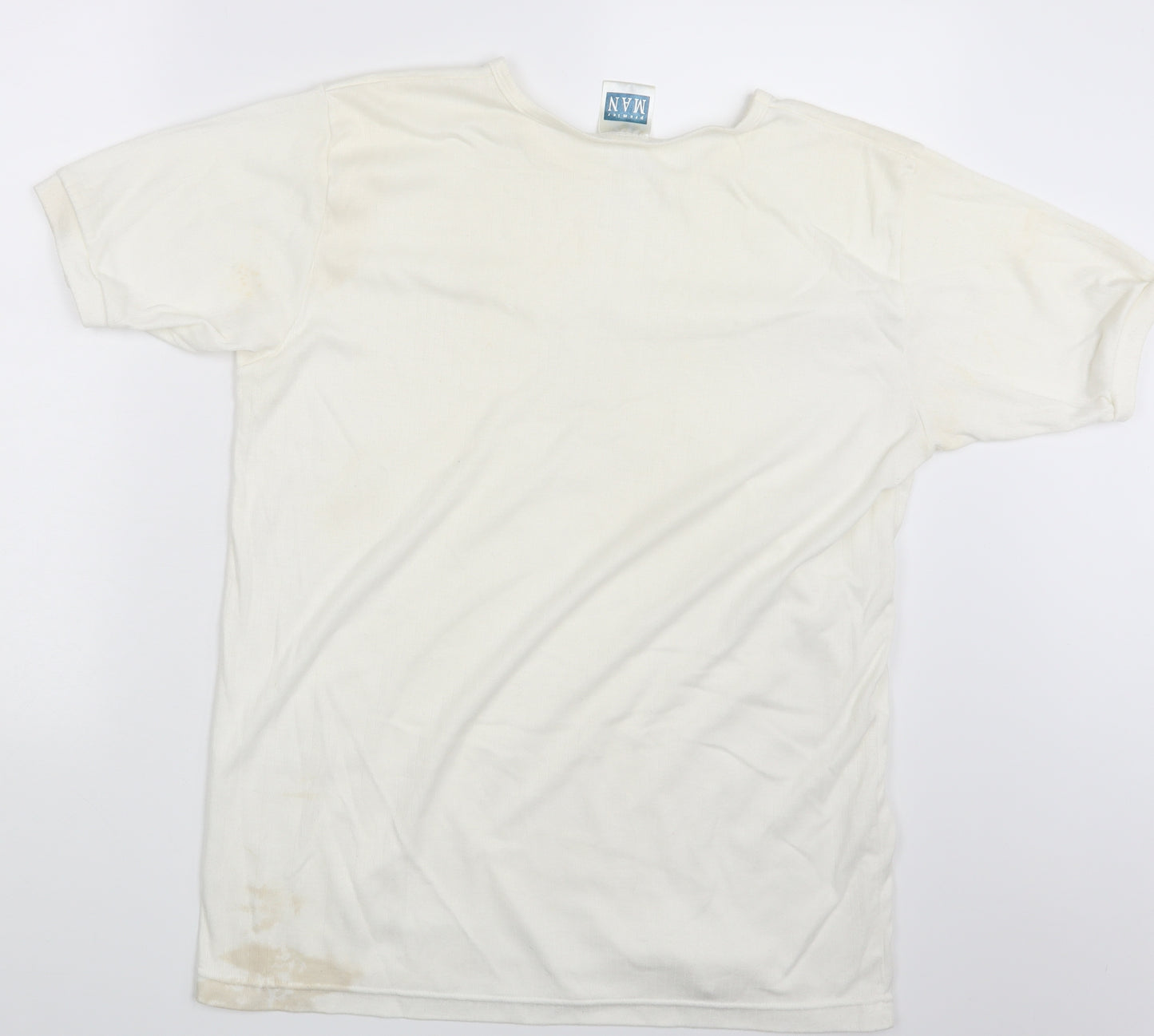 Premier MAN  Mens Ivory    T-Shirt Size XL