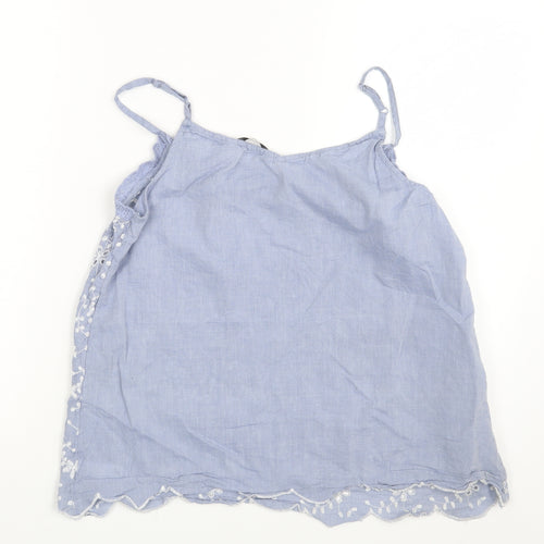 George Womens Blue Floral  Camisole Blouse Size 10