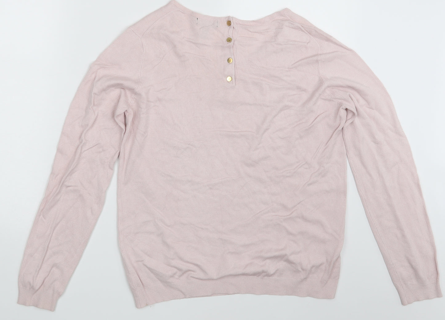 Mango Womens Pink   Pullover Sweatshirt Size M