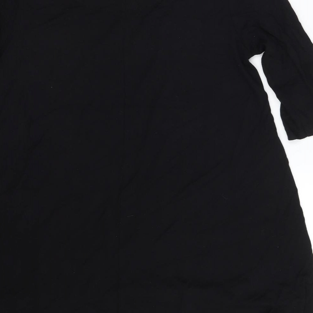 M&S Womens Black   Basic T-Shirt Size 12