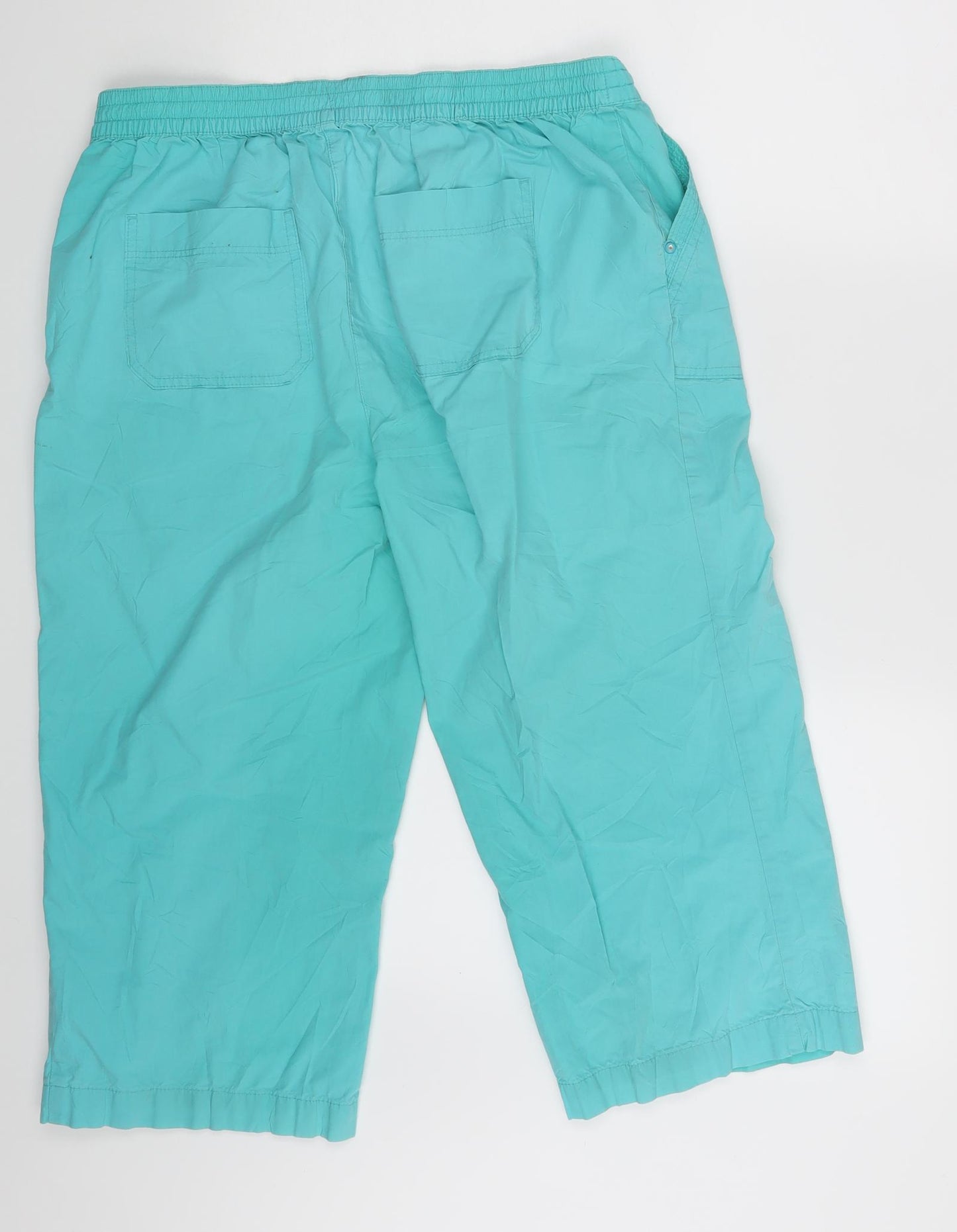 M&S Womens Green   Sweat Shorts Size 14