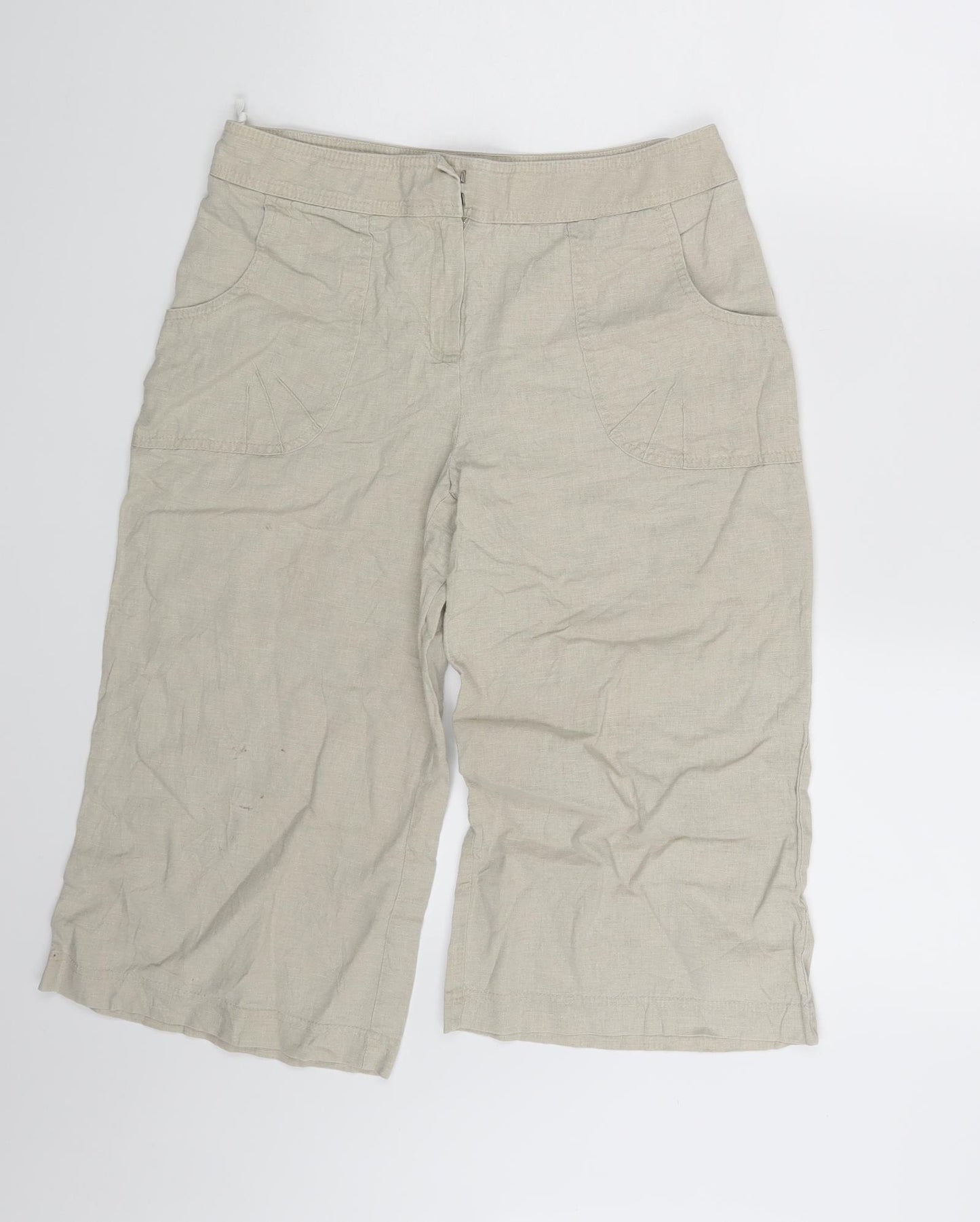Preworn Womens Beige   Sweat Shorts One Size