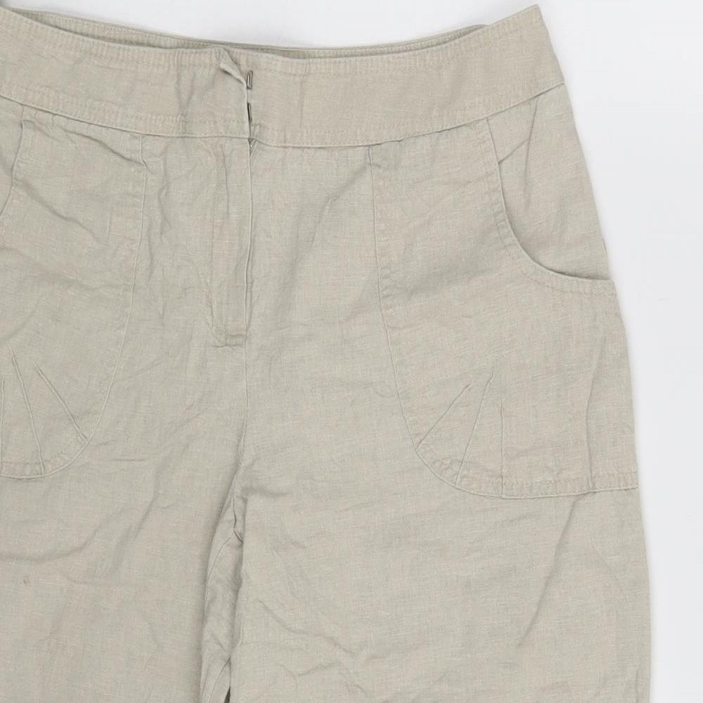 Preworn Womens Beige   Sweat Shorts One Size