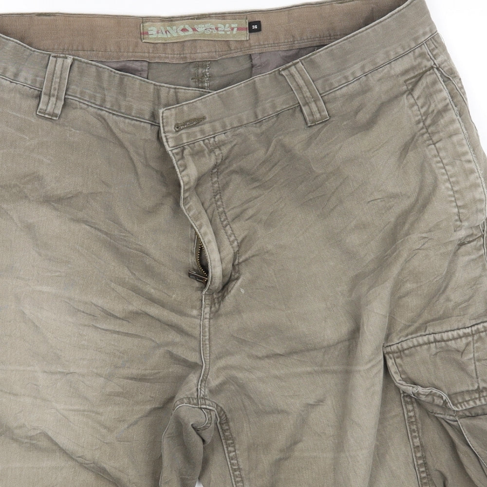 Debenhams Mens Beige   Cargo Shorts Size 36